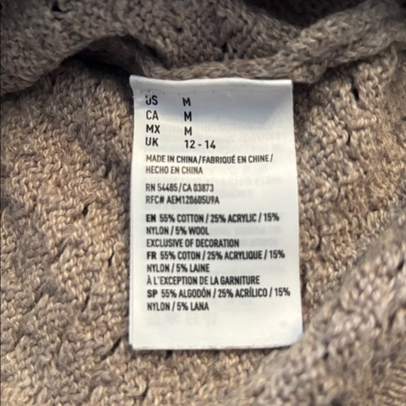 American Eagle Outfitters Taupe Crew Neck Sweater - Picture 8 of 8